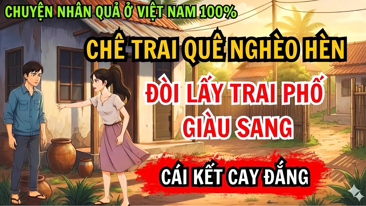 Chuyện Nhân Quả 100%: Cô Gái Chê Trai Quê Nghèo Hèn, Đòi Lấy Trai Phố Giàu Sang Và Cái Kết Cay Đắng!
