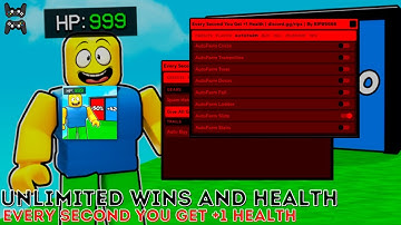 SCRIPT EVERY SECOND YOU GET +1 HEALTH AUTO FARM WINS | GET ALL ITEMS | KILL | MORE!