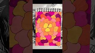 Part one Flower doodle art ✨✨ #doodleart #zentanglelegend #zentangle #zenpatterns #zenartsupplies