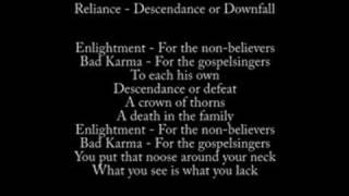 Reliance - Descendance or Downfall (lyrics)