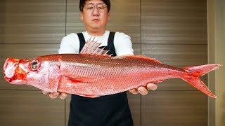 Surprised by the sashimi and taste! ultra rare deep sea fish