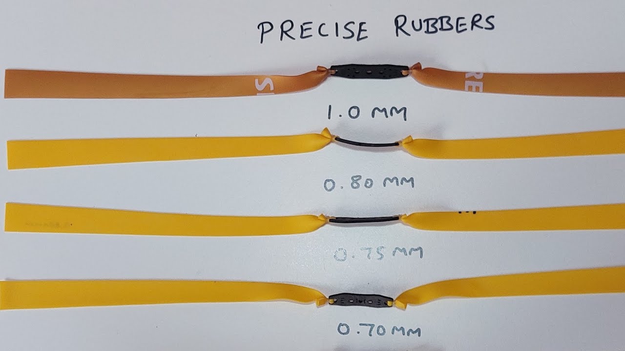 Best Precise All thickness Slingshot Flat Bands 0.55mm to 1.0mm - YouTube