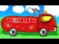 truk pemadam kebakaran | garasi mobil | truk anak-anak | Scary Fire Truck | Kids Halloween Videos