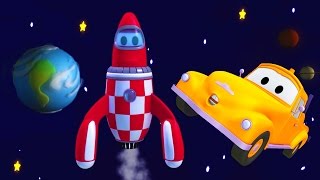 Tom the Tow Truck of Car City - Tom The Tow Truck and the Rocket in Space above Car City