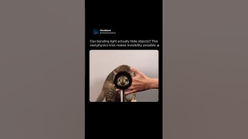 Light Bends to Hide Objects — The Science of Invisibility! 👀🔮 #shorts #science