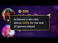 100% ZED WIN RATE BY THE WAY | WILD RIFT