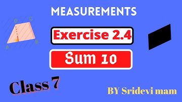 7th maths tamil Term 1 Chapter 2 measurements exercise 2.4 challenge problems sum 10 TN class 7