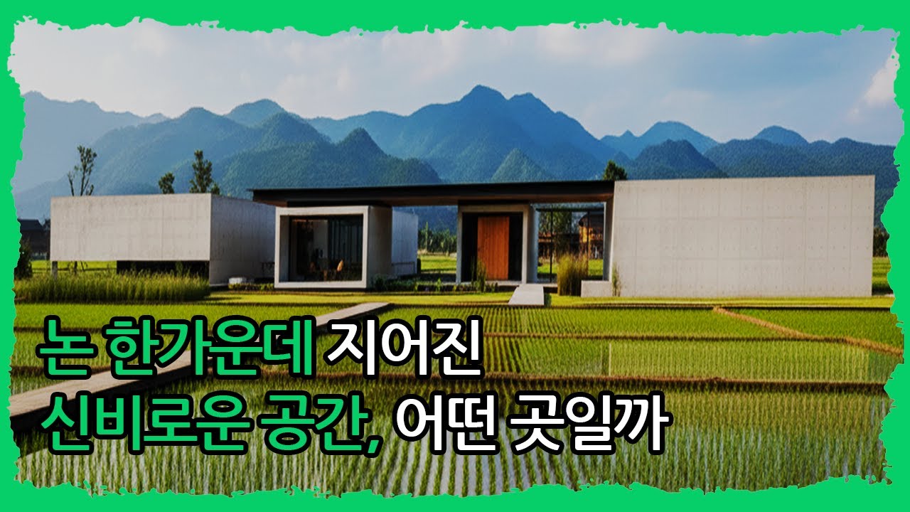도심에선 불가능한 건축, 화순 논밭에서만 가능했던 이유