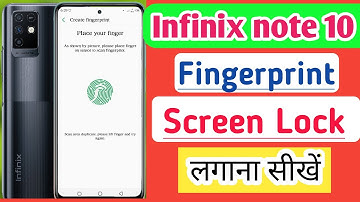 Infinix note 10 fingerprint screen lock/infinix note 10 me fingerprint/fingerprint lock setting