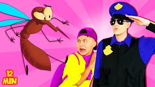 Mosquito, Go Away 🦟 | Itchy Itchy Song + Police Officer Song 👮‍♂️🚓🚨 | Dominoki