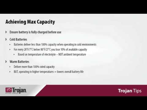 Trojan Tips 7 Understanding Battery Capacity Life Expectations Trojan Tips 7 Understanding Battery Capacity Life Expectations