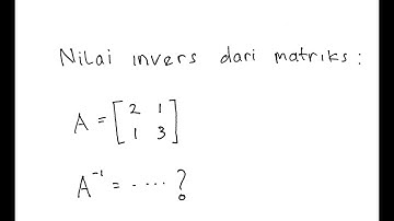 Soal Invers Matriks 2x2 Metode Operasi Baris Elementer (obs)