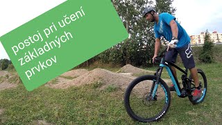 Postoj na bike pri učení základných prvkov MTBtréningy-Michal Pokorný