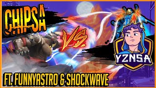 EXTREMELY CLOSE GAME! CHIPSA VS YZNSA (ft. FunnyAstro & sHockWave)