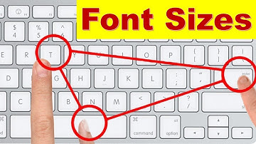 Increase or Decrease Font Size using Keyboard Shortcut
