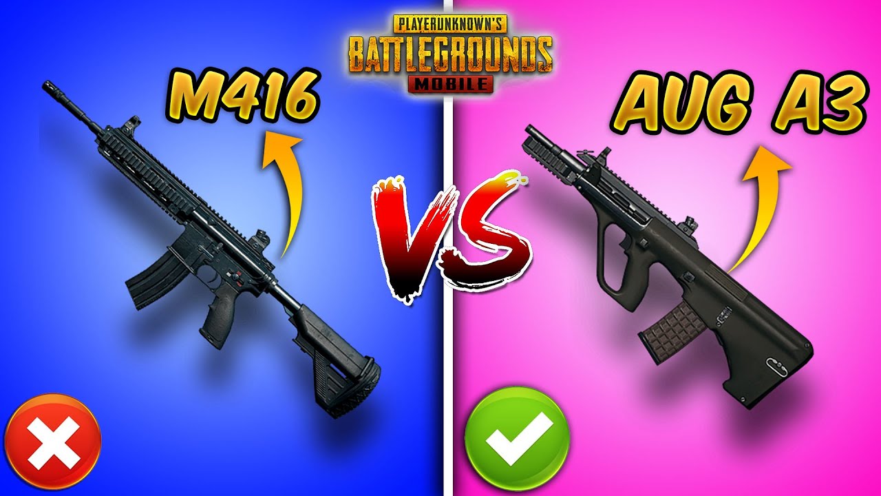 M416 vs AUG A3 (NEW UPDATE 2.2) PUBG MOBILE Weapon Comparison + Guide/Tutorial (Tips and Tricks)