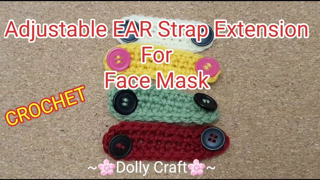 How To CROCHET Ear protector Strap " for Face Mask Tutorial Ear SAVER