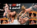 شوکیس 40 سال رسلمنیا کشتی کج 2024 قسمت 4 تمام مراحل کرت انگل و شان مایکلز Wwe 2k24 اموزش حرکات 
