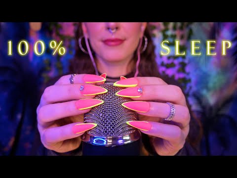 Tingly Mic Scratching/Tapping ASMR (No Cover ✨ No Talking) Alternating Spoons & Long Nails
