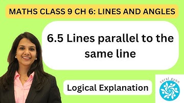 CLASS 9 MATHS CHAPTER 6 LINES AND ANGLES: 6.5 LINES PARALLEL TO THE SAME LINE