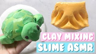Clay Slime Mixing Compilation Satsifying Slime Asmr