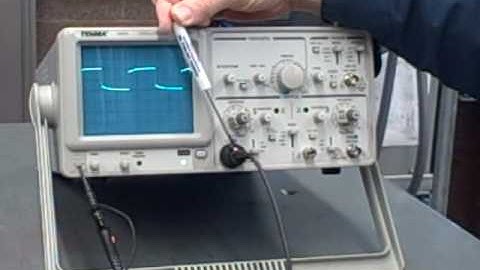 Oscilloscope operation 10X probe compensation