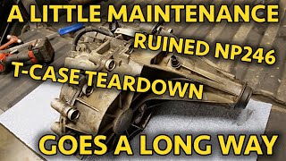 Failed Chevy Silverado 4x4 NP246 Transfercase Teardown! 4 Button GMT800 Transfercase Autopsy!