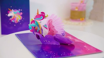 Unipop™ Unicorn Pop Up Card I  Birthday Card for Daughter, Sister & Girlfriend