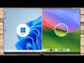 macOS Sonoma vs Windows 11 Setup