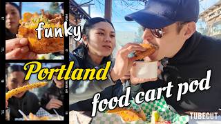 Portland's FUNIKEST food cart pod | COME EAT HERE!