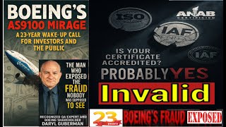 Why As9100Ia9100 Certificates Are Invalid Since July 2002 Exposed By Qa Vet And Boeing Shareholder