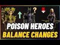 Hero Balance Part 4 - Poison Nerfs & Buffs In DragonHeir Silent Gods