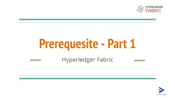 2. Prerequesite: Part 1  - Create Basic Network with Hyperledger Fabric v2.0