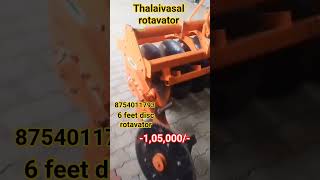 6 feet disc rotavator delivery video # agro #farming