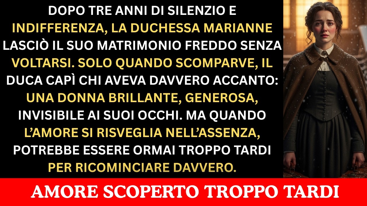 La notte del ballo invernale, mentre mio marito rideva con i nobili, io posai un biglietto sul cuscino e lasciai il castello senza voltarmi. Per tre anni ero stata la duchessa perfetta,...