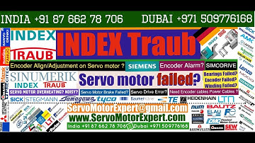 Index Traub CNC Controller Repair, Siemens servo motor encoder problem, servo drive failure cause