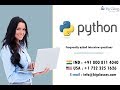Top Python Interview Questions & Answers For 2019 part1 - Bigclasses