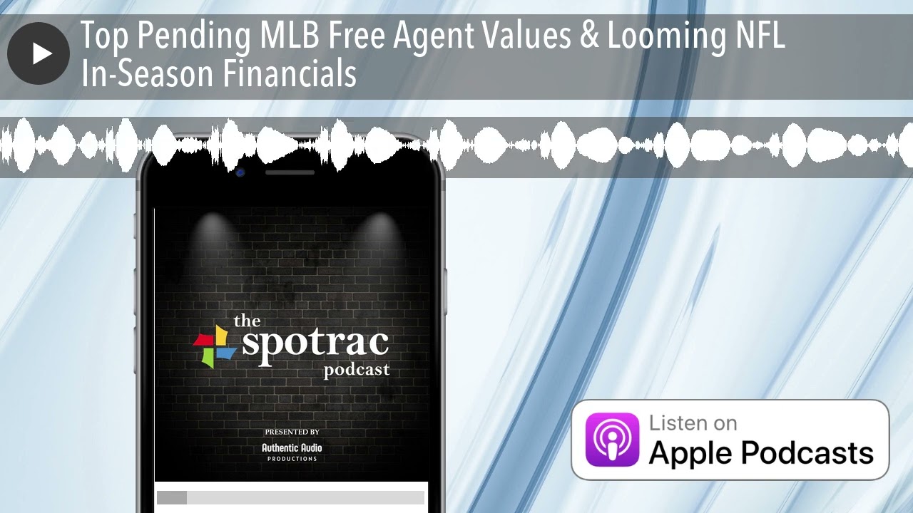 Top Pending MLB Free Agent Values & Looming NFL In-Season Financials