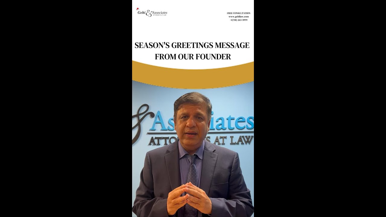 Our founder Naresh M Gehi Esq. sends out this heartwarming Christmas message to our esteemed clients