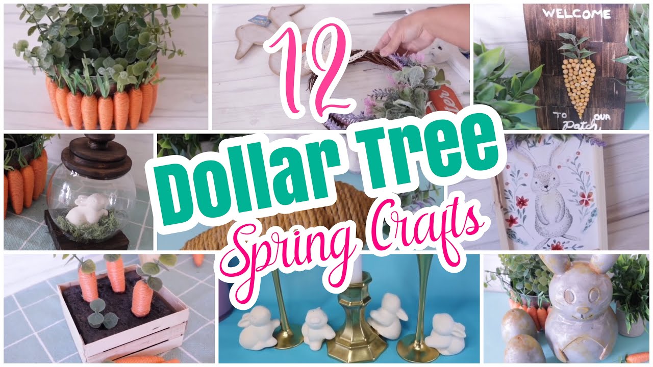 12 Best Dollar Tree DIY Spring Easter Crafts YouTube