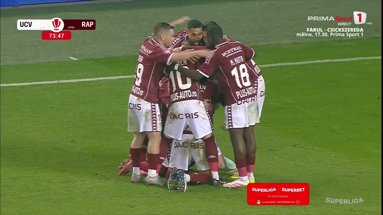 REZUMAT | CS U Craiova - Rapid 2-2 | Etapa 15, SuperLiga, 2025 - 2026