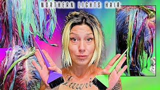 NORTHERN LIGHTS Hair | Dyeing hair using NO Hair Bleach 