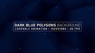 Dark Blue Polygons Background | Motion Graphics - Videohive template