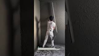 Perfect Wall Rendering Finish! #construction #plastering #builder