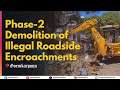 Calangute Panchayat Begins Phase-2 Demolition of Illegal Roadside Encroachments