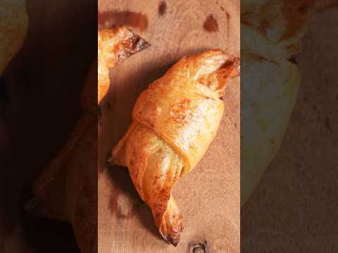 Rice Paper Chocolate Croissant ライスペーパー・チョコクロ #shorts #croissant #ricepaper #chocolate #asmr #crispy