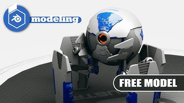 Blender combat robot  modeling tutorial free download