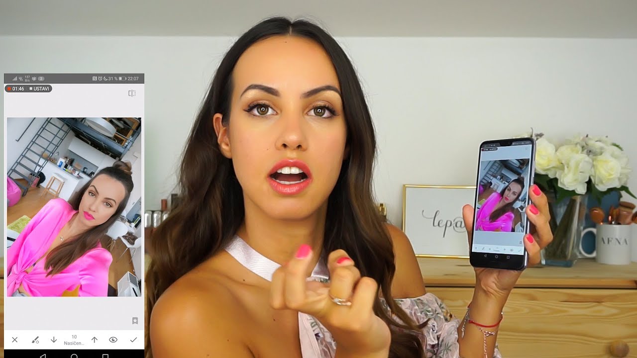 KAJ IMAM NA TELEFONU IN KAKO UREJAM SLIKE | LEPA AFNA