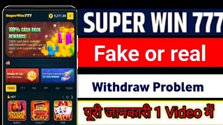 Download Lagu superwin 777 game real Or fake | superwin 777 App Complete Review | superwin 777 withdrawal problem MP3