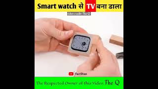 Mini Tv make by smart watch at homeshorts amazing art skill / creativeTheQexperiment